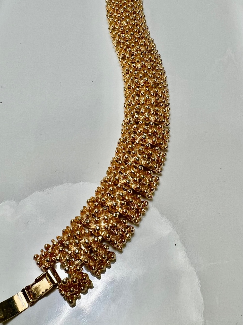 Sarah Coventry Gold-Tone Beaded Statement Bracelet